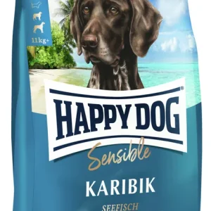 Sparpaket 2 x 4 kg Happy Dog Sensible Karibik Seefisch Hunde Trockenfutter Neu